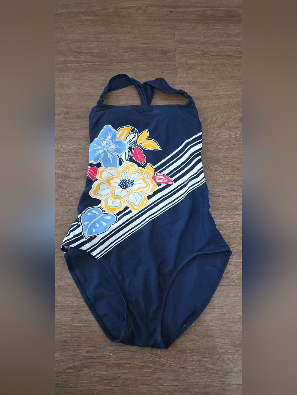 Floral Swimwear in Navy by costa del sol